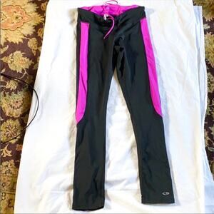 Champion Black and Purple Leggings with Fleece Lining